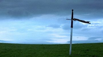 The sword of William Wallace (Mel Gibson) in Braveheart