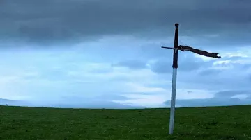 The sword of William Wallace (Mel Gibson) in Braveheart