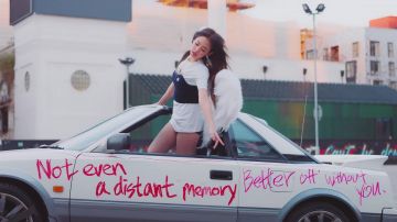 Marine Serre Graphic Print T-shirt worn by Jennie Kim in her SOLO music video