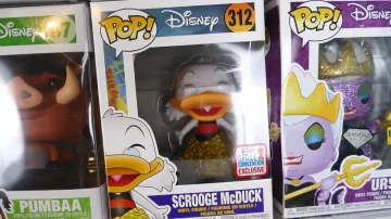 El funko pop de Picsou en sus piezas de Ptikouik en el vídeo ALL MY COLLECTION OF FUNKO POP!!