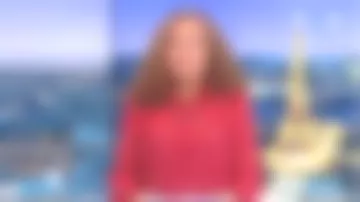 The blouse collar, long sleeves malawi Ba&sh Sandrine Aramon in The SOIR3 of the 17/11/18 on France3