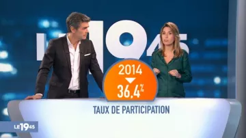 La chemise en soie de Cyrielle Didier dans Le 19:45 de M6 du 06/11/2018