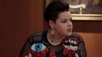 Di$count Univer$se Imprimée robe à paillettes porté par Heather Chandler (Melanie Champ) comme on le voit dans les Bruyères S01E06
