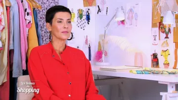La Chemise rouge de Cristina Córdula dans Les reines du shopping du 13/11/2018
