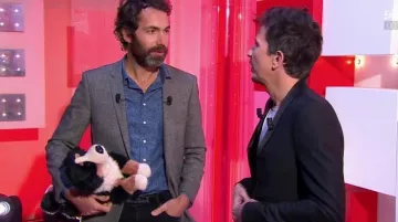 The Plush bernese Mountain dog Ben and Arnaud Tsamére in Sunday Strongly the 25.11.2018