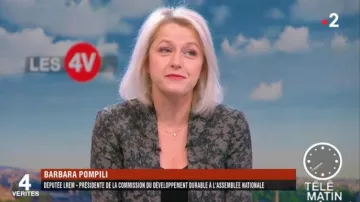 La veste imprimée de Barbara Pompili dans Télématin du 13/11/2018