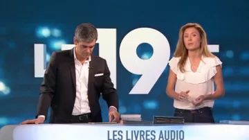 La blusa voladora de Diane Douzillé en Le 19:45 de M6 del 27/11/2018