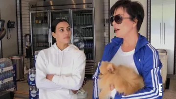 adidas Originals Blue Franz Beckenbauer Track Jacket worn by Kris Jenner as seen in Keeping Up with the Kardashians S15E13