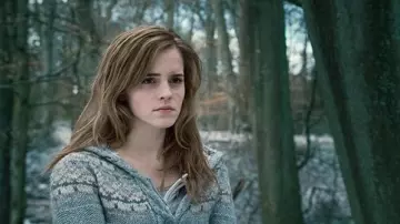 Le gilet porté par Hermione Granger (Emma Watson) dans Harry Potter et les Reliques de la Mort - 1ère partie
