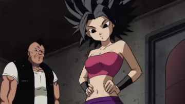 the headband Caulifla in Dragon Ball Super