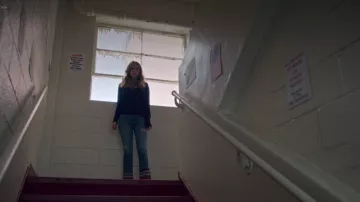 Le jean à franges et motifs Anthropologie de Patty Bladell (Debby Ryan) dans Insatiable S01E06