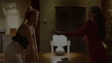 The red dress, A. L. C. worn by Crystal Jennings (Ana Brenda Contreras) in Dynasty S02E07