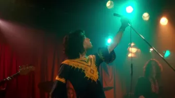 Freddie Mercury's (Rami Malek) printed tunic as seen in Bohemian Rhapsody