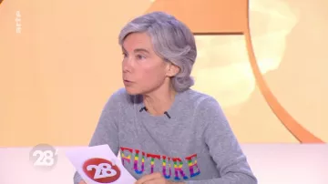 Le pull future de Élisabeth Quin dans 28 minutes