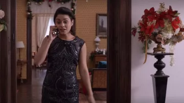 The sequined dress black Stacy De Novo / Lady Margaret (Vanessa Hudgens) in The Princess of Chicago