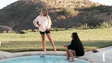 Yeezy Calabasas Long Sleeve Top in Neon Yellow worn by Khloé Kardashian in Keeping Up with the Kardashians S15E15