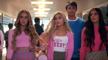 Ariana Grande Louis Vuitton x Murakami Cherry Blossom Papillon Satchel bag worn in the thank u, next