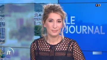 The black dress of Caroline Delage in William noon of the 05/12/2018