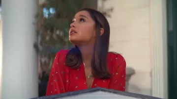 Wayf Amora Plunge Knot Front Tie Top worn by Ariana Grande in her Thank u, next music video