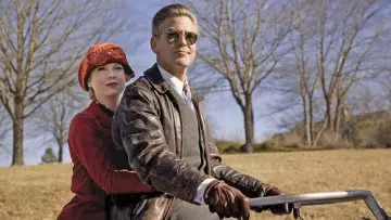 Le blouson en cuir Belstaff porté par Dodge Connelly (George Clooney) dans Jeux de dupes