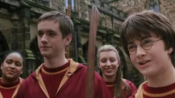 The replica of the broom-Nimbus 2000 of Harry Potter (Daniel Radcliffe) in Harry Potter and the Chamber of Secrets