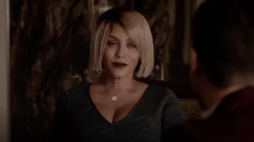 Herve Leger Jacquard Column Bandage Dress worn by Giselle (Nicole Ari Parker) as seen in Empire S05E09