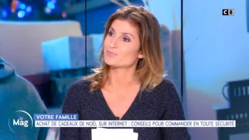 Le pull gris de Caroline Ithurbide dans William à midi du 06/12/2018