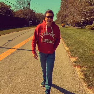 Hands High Cardinal Stanford Pullover Hoodie worn by Jimmy Fallon on his Instagram account @jimmyfallon