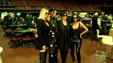 Sablyn Jessica Patent High Waisted Leggings in Black worn by Kim Kardashian West in Keeping Up with the Kardashians S15E15