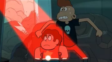 La réplique du t-shirt noir à tête de mort de Lars dans Steven Universe S05E11
