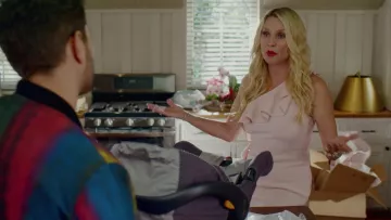 The pink dress Rachel Zoe worn by Alexis Carrington (Nicollette Sheridan) in Dynasty S02E08