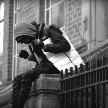 The North Face Nuptse 2 shell down gilet worn by Scarlxrd on his Instagram Account