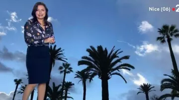 La chemise imprimée de Anaïs Baydemir dans Météo 2 du 25/11/2018