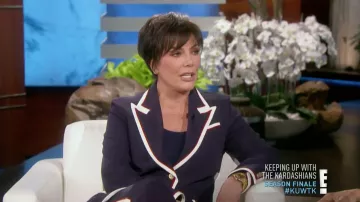 Gucci Peak Lapel Stretch Cady Blazer worn by Herself (Kris Jenner) in Keeping Up with the Kardashians S15E16