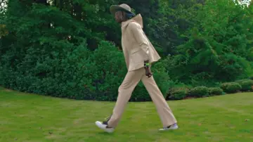 Pink raincoat worn by Young Thug as seen in Best Friend music video