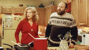 Jersey de suéter navideño usado por Tom Valco (James Gandolfini) como se ve en Surviving Christmas