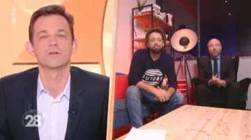 Le pull Future de François Saltiel dans 28 minutes du 11/12/2018