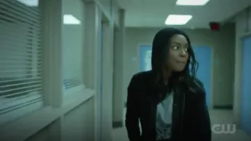 The top grey lace-up Joy worn by Jennifer Pierce (China Anne McClain) in Black Lightning S02E09