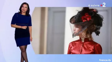 The two-toned gown of Anaïs Baydemir in Weather 2 of the 12/12/2018