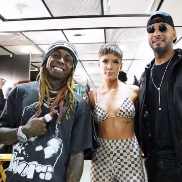 The Doors Break On Through T-Shirt Band worn by Lil Wayne on his Instagram account @liltunechi