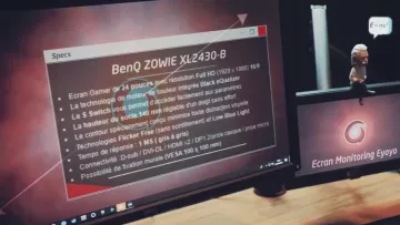 The screen BenQ in the video GOTAGA SETUP 2018 - Part 1 : My Office ! of Gotaga