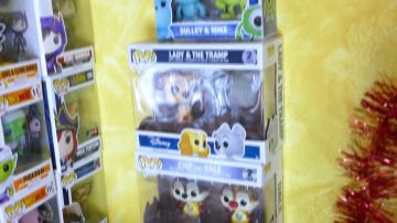 La figura de Funko Pop en la película la bella y el vagabundo en el video "ALL MY COLLECTION OF FUNKO POP!!"