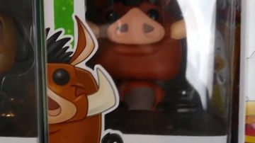 The figurine Funko Pop Pumba in the video "MY ENTIRE COLLECTION OF FUNKO POP !!"