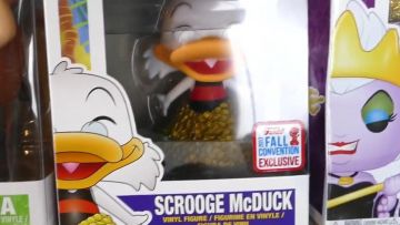 The figurine Funko Pop Scrooge Mcduck in the video "MY ENTIRE COLLECTION OF FUNKO POP !!"