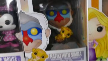 The figurine Funko Pop Rafiki in the video "MY ENTIRE COLLECTION OF FUNKO POP !!"