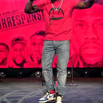 Nike Air Jordan 1 Retro Hi Nrg/un "Union" sneakers worn by Kevin Hart on his Instagram account @kevinhart4real