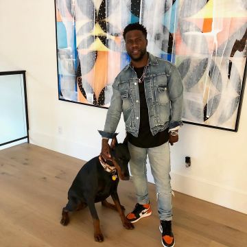 Nike Air Jordan 1 Retro High OG "Shattered Backboard" sneakers worn by Kevin Hart on his Instagram account @kevinhart4real