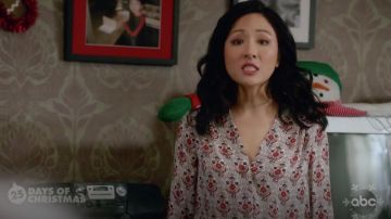 Joie Jamiona Floral Silk Top worn by Jessica Huang (Constance Wu) in Fresh Off the Boat S05E08