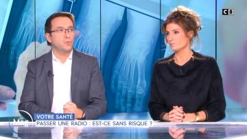 Le top à zips de Caroline Ithurbide dans William à midi du 13/12/2018
