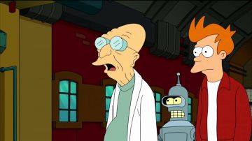The reply of Professor Farnsworth in Futurama